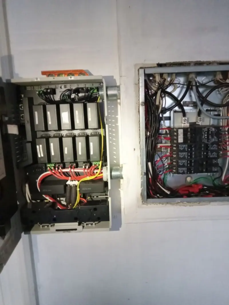 Electrical panel upgrade completed for Security Camera Wiring in Newfane